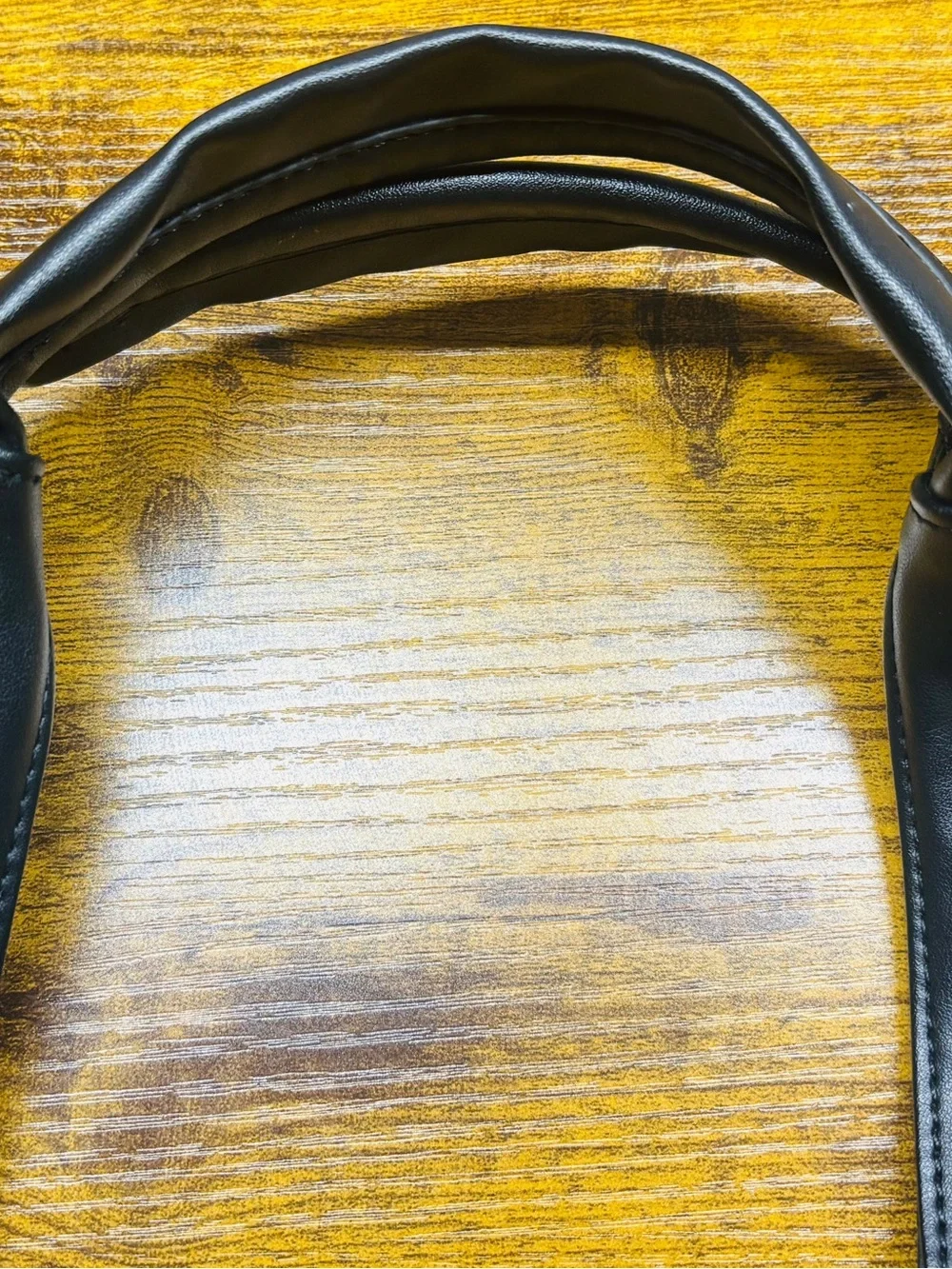 BCBG Black Faux Leather Tote Hobo Bag